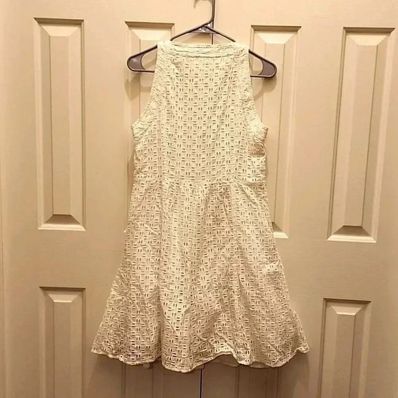 Anthropologie Belted Eyelet Lace Button Front Romper-size 10-NWOT-Never worn🤍 - Picture 2 of 9